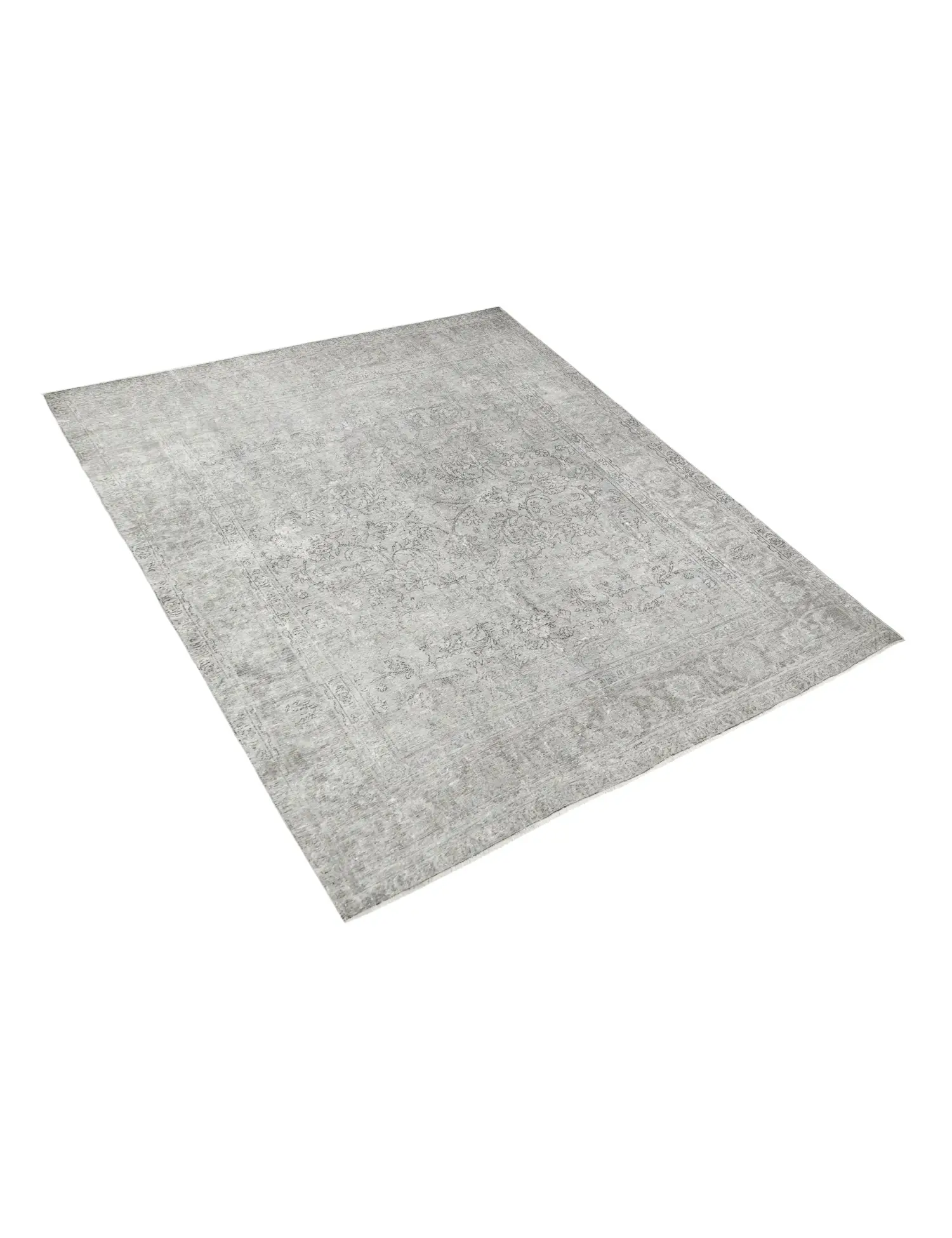 Grey Persia Persian Vintage Carpet 287 x 242 cm - Unique Handmade Carpet