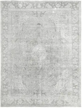 Grå Persien Persisk Vintagetæppe 279 x 200 cm