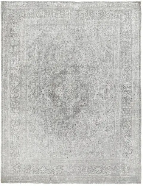 Grau Persien Persischer Vintage Teppich 294 x 200 cm