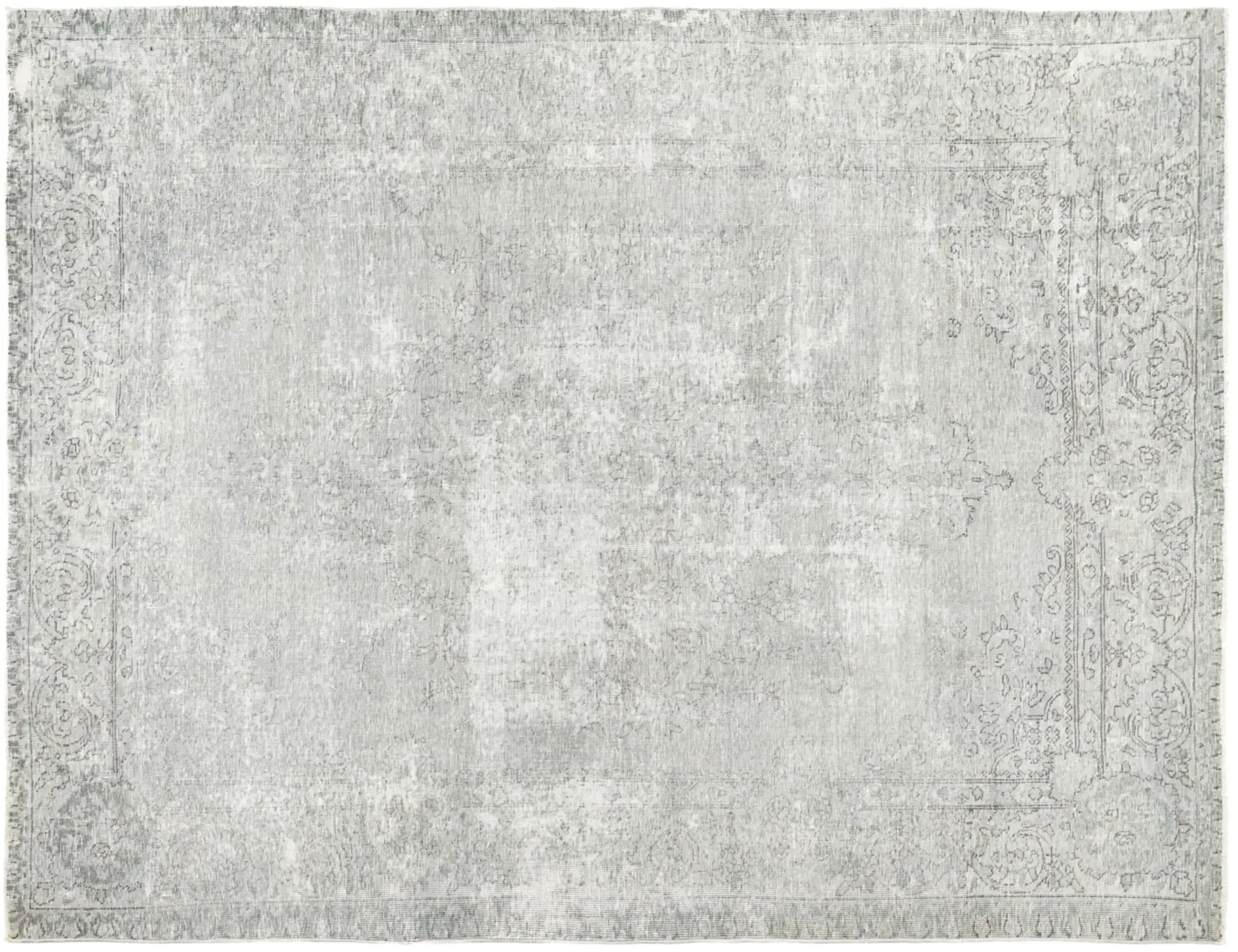 Grau Persien Persischer Vintage Teppich 289 x 189 cm