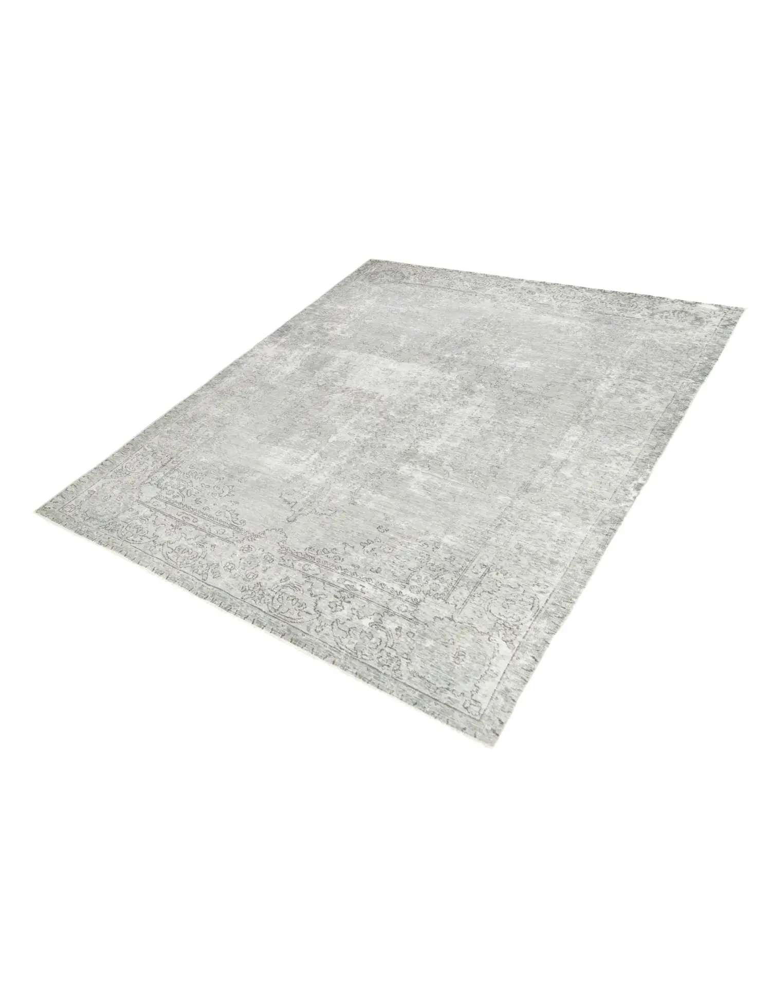 Grau Persien Persischer Vintage Teppich 289 x 189 cm - Einzigartiger handgefertigter Teppich
