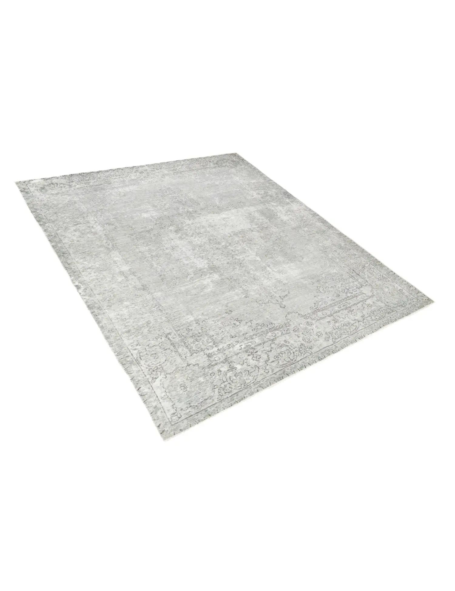 Grau Persien Persischer Vintage Teppich 289 x 189 cm - Einzigartiger handgefertigter Teppich