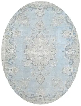Blau Persien Persischer Vintage Teppich 326 x 223 cm
