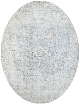 Blau Persien Persischer Vintage Teppich 365 x 294 cm