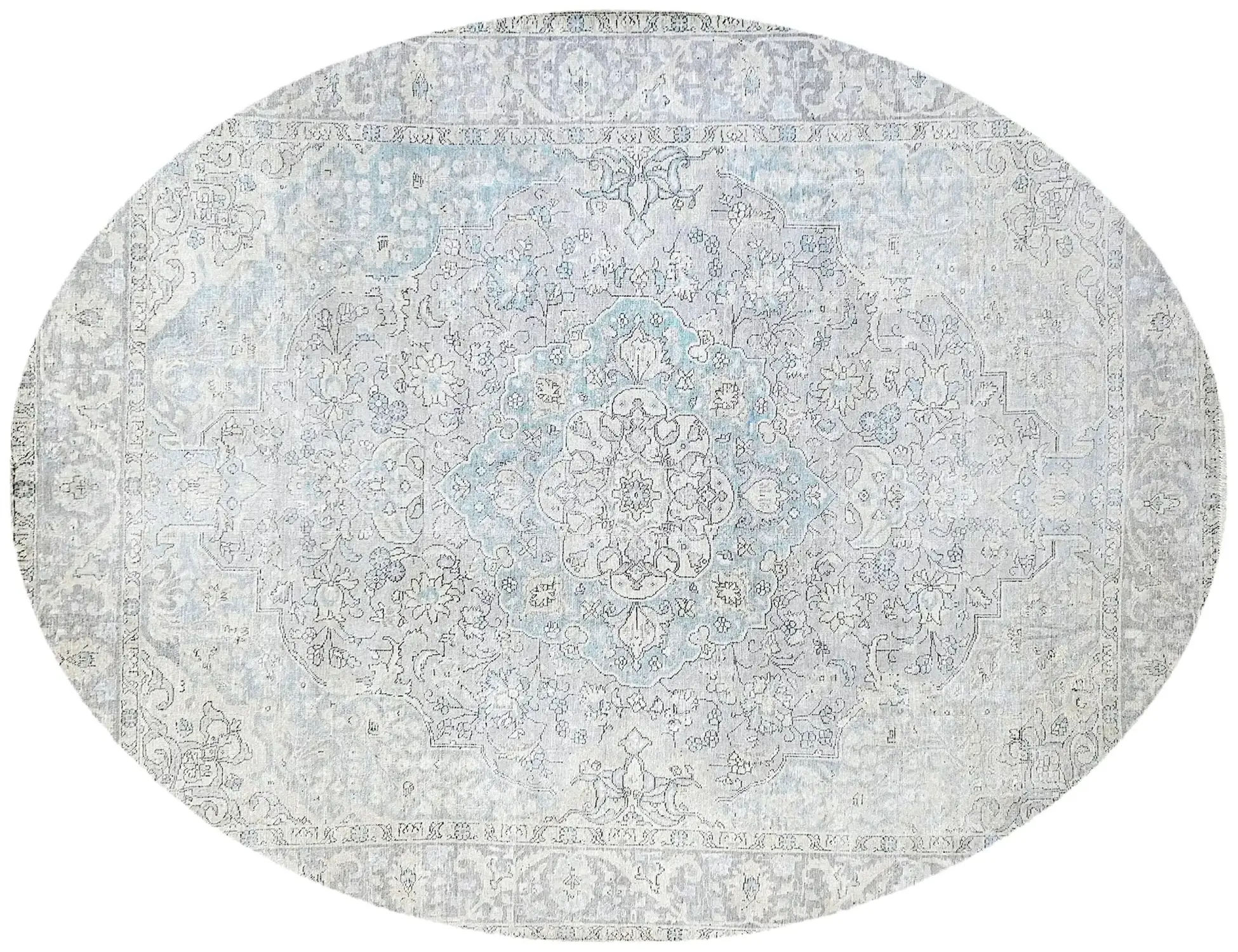 Blau Persien Persischer Vintage Teppich 365 x 294 cm