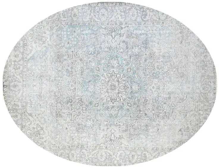 Blau Persien Persischer Vintage Teppich 365 x 294 cm