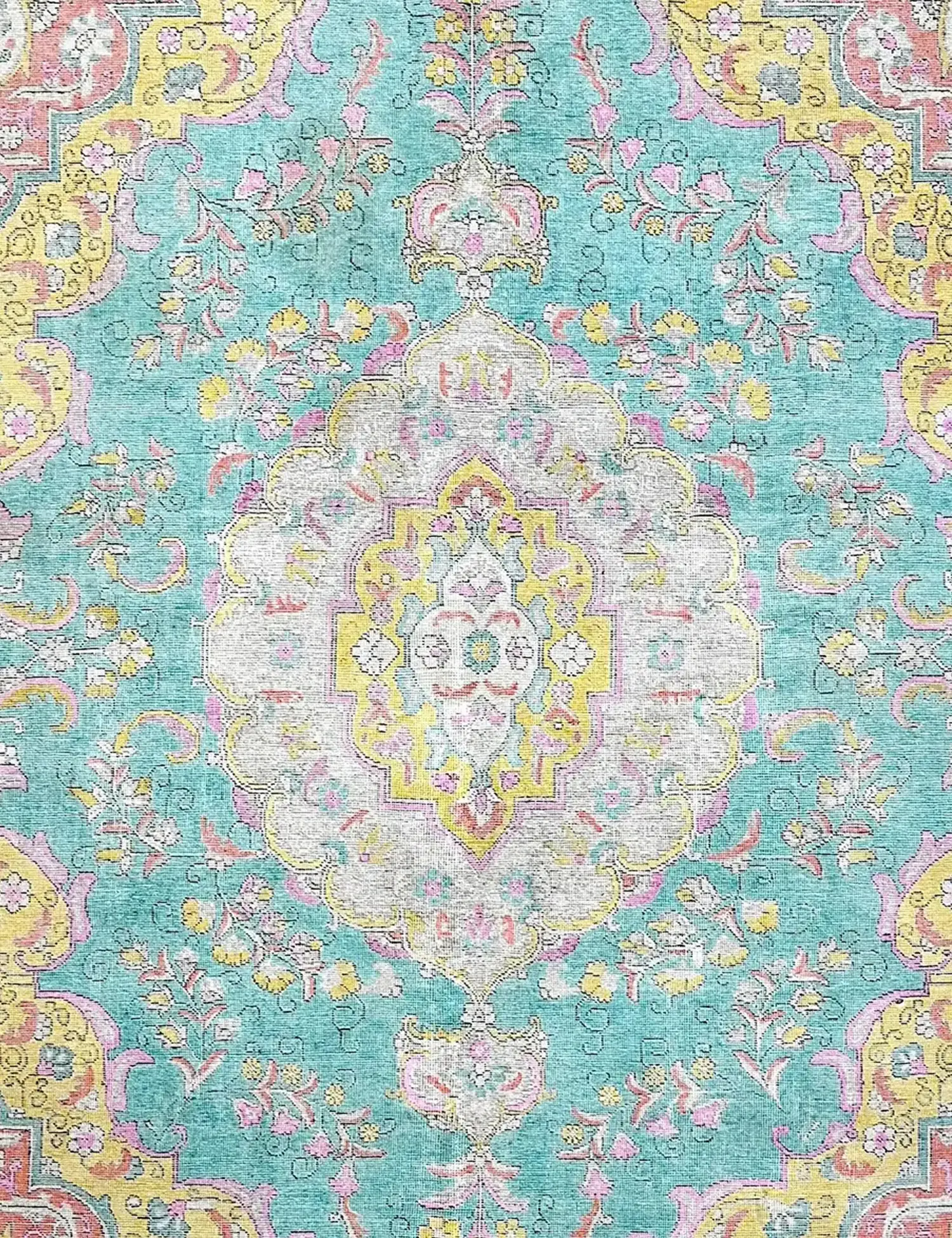 Mehrfarbig Persien Persischer Vintage Teppich 385 x 290 cm - Einzigartiger handgefertigter Teppich