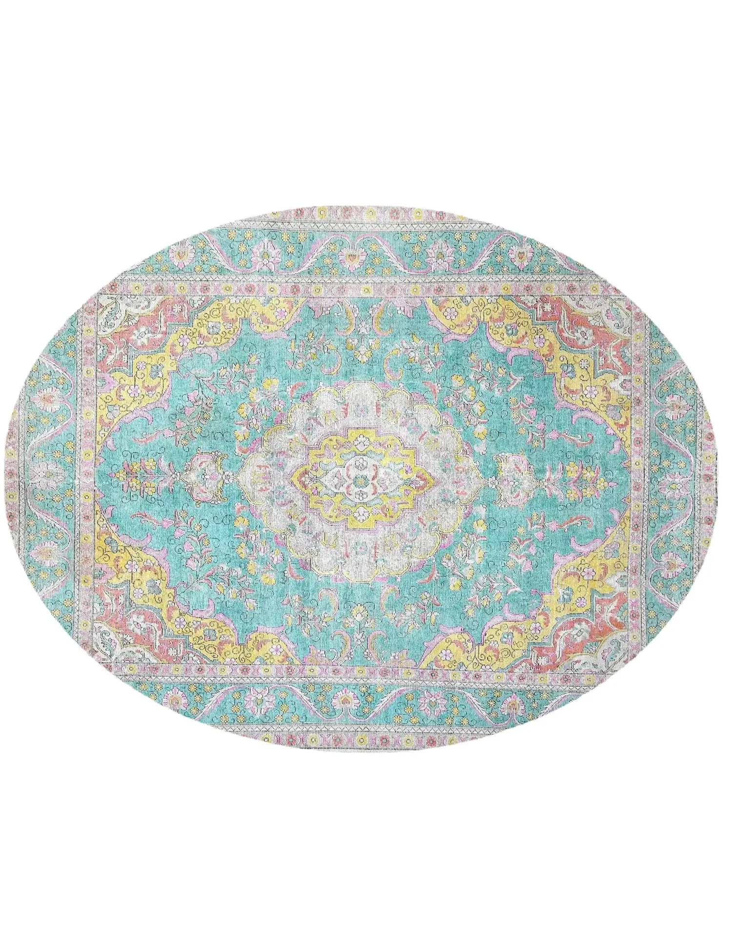 Mehrfarbig Persien Persischer Vintage Teppich 385 x 290 cm - Einzigartiger handgefertigter Teppich