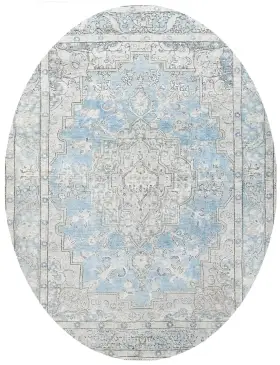 Blauw Perzië Perzisch Vintage Tapijt 306 x 199 cm