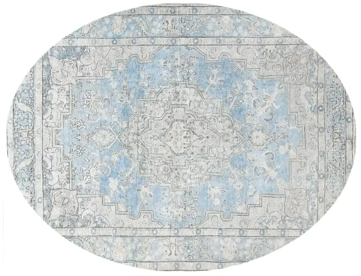 Blau Persien Persischer Vintage Teppich 306 x 199 cm