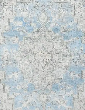 Blauw Perzië Perzisch Vintage Tapijt 306 x 199 cm - view 3