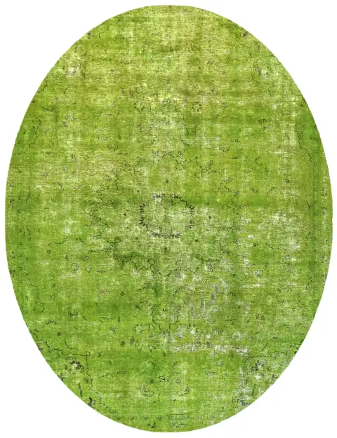 Grün Persien Persischer Vintage Teppich 310 x 220 cm