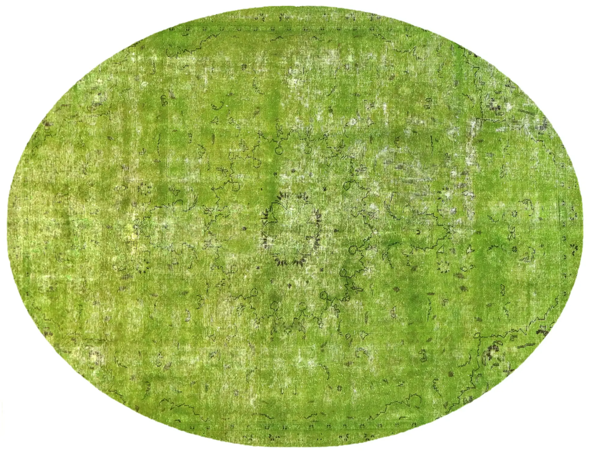 Grün Persien Persischer Vintage Teppich 310 x 220 cm