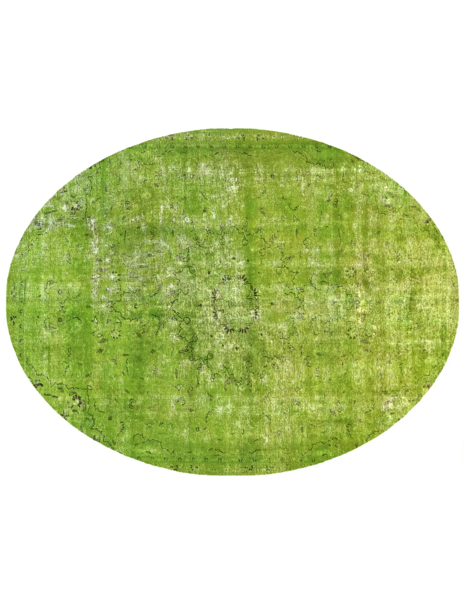 Grün Persien Persischer Vintage Teppich 310 x 220 cm - Einzigartiger handgefertigter Teppich