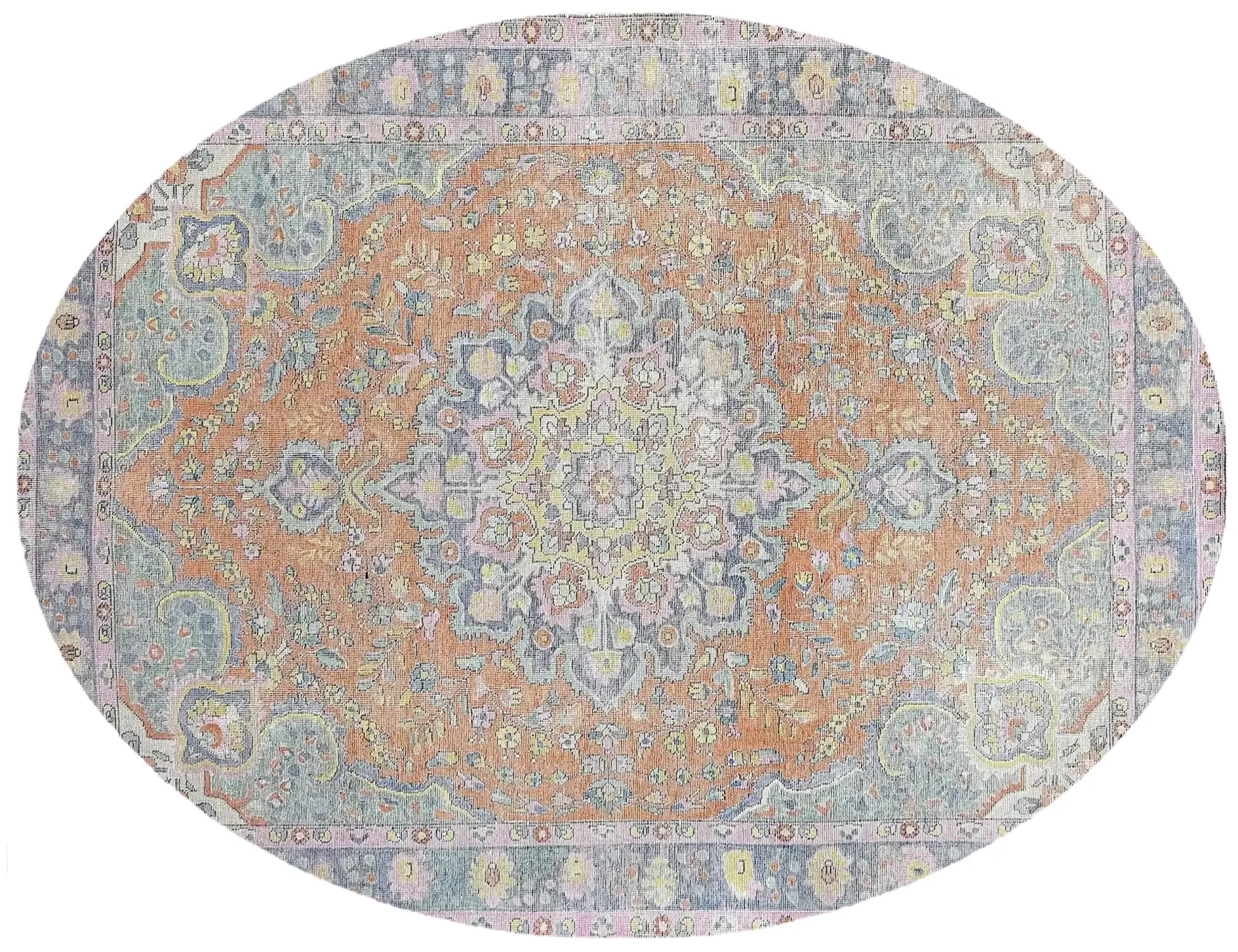 Grå Persien Persisk Vintagetæppe 290 x 199 cm