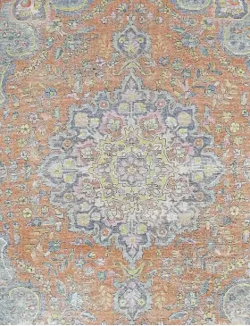 Grå Persien Persisk vintage matta 290 x 199 cm - view 3