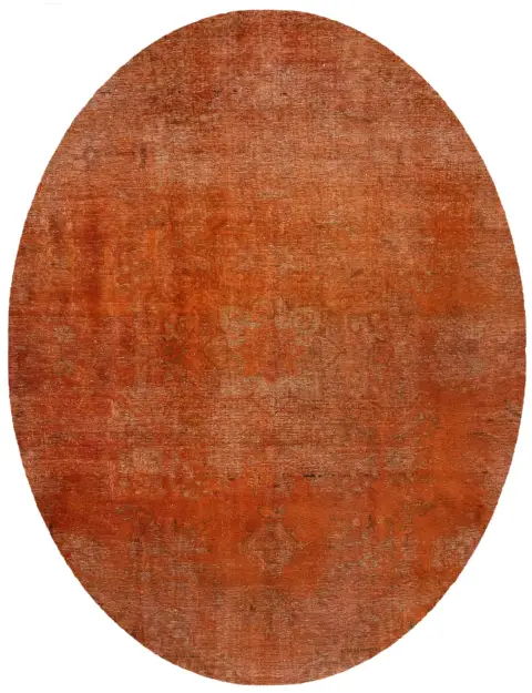 Orange Persan Tapis Persan vintage 290 x 210 cm