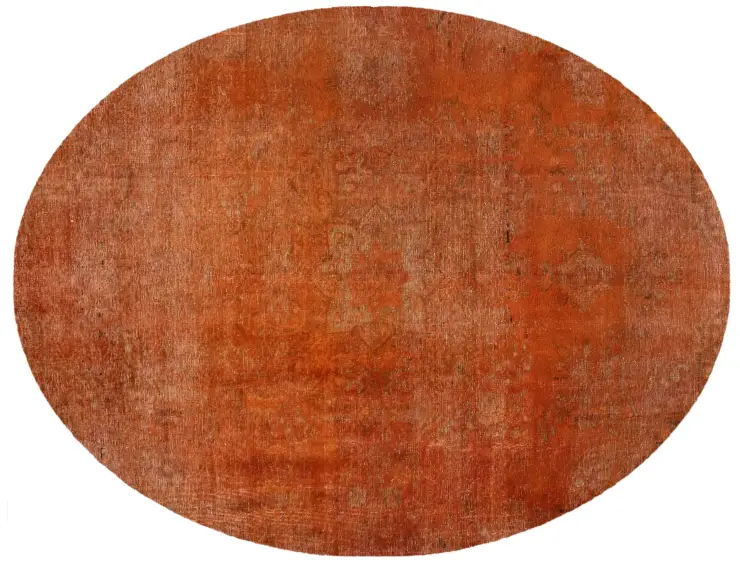 Orange Persien Persischer Vintage Teppich 290 x 210 cm