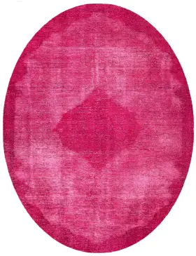 Rosa Persien Persischer Vintage Teppich 350 x 214 cm
