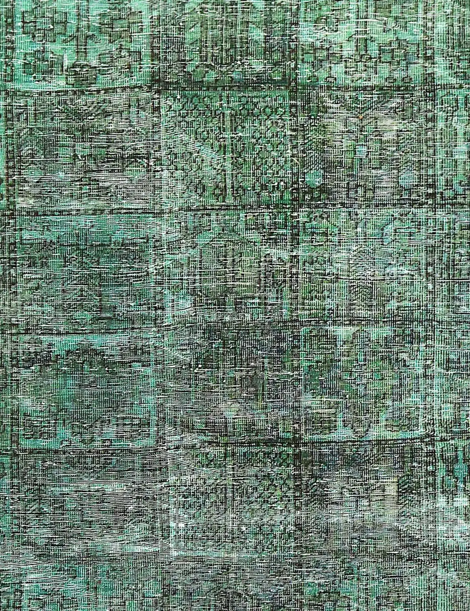 Türkis Persien Persischer Vintage Teppich 256 x 154 cm - Einzigartiger handgefertigter Teppich