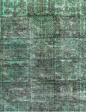 Türkis Persien Persischer Vintage Teppich 256 x 154 cm - view 3