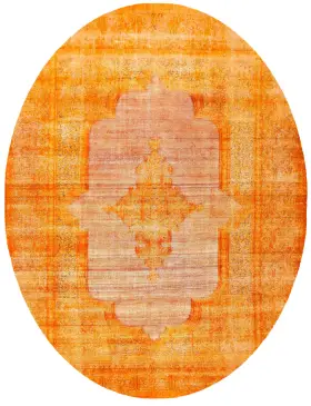 Oransje Persia Persisk vintage teppe 396 x 290 cm