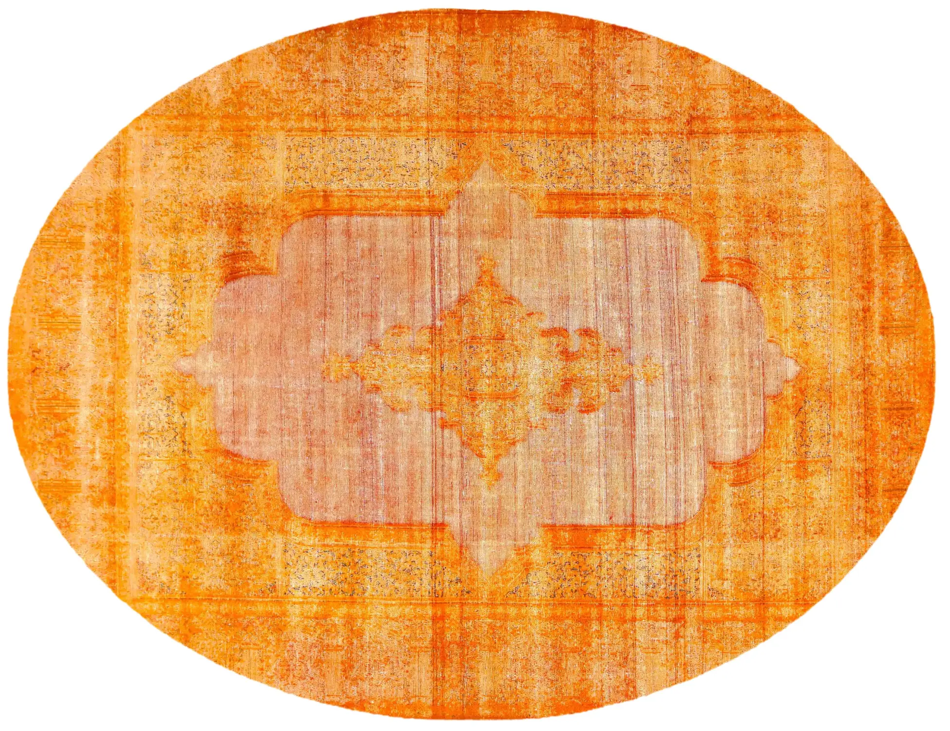 Orange Persien Persischer Vintage Teppich 396 x 290 cm - Einzigartiger handgefertigter Teppich