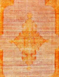 Orange Persien Persischer Vintage Teppich 396 x 290 cm - view 3