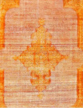 Oransje Persia Persisk vintage teppe 396 x 290 cm - view 3
