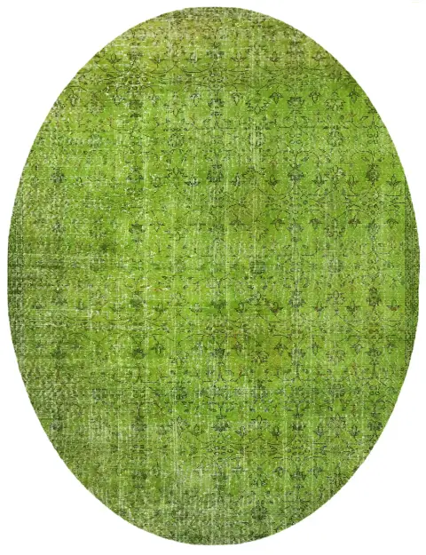 Grün Türkei Vintage Teppich 280 x 180 cm