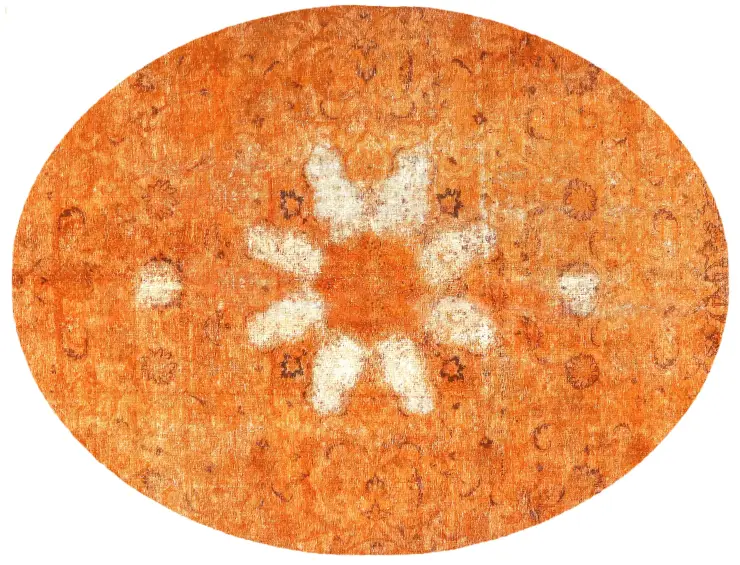 Oransje persia vintage teppe 290 x 207 cm