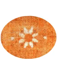 Oransje persia vintage teppe 290 x 207 cm - view 1