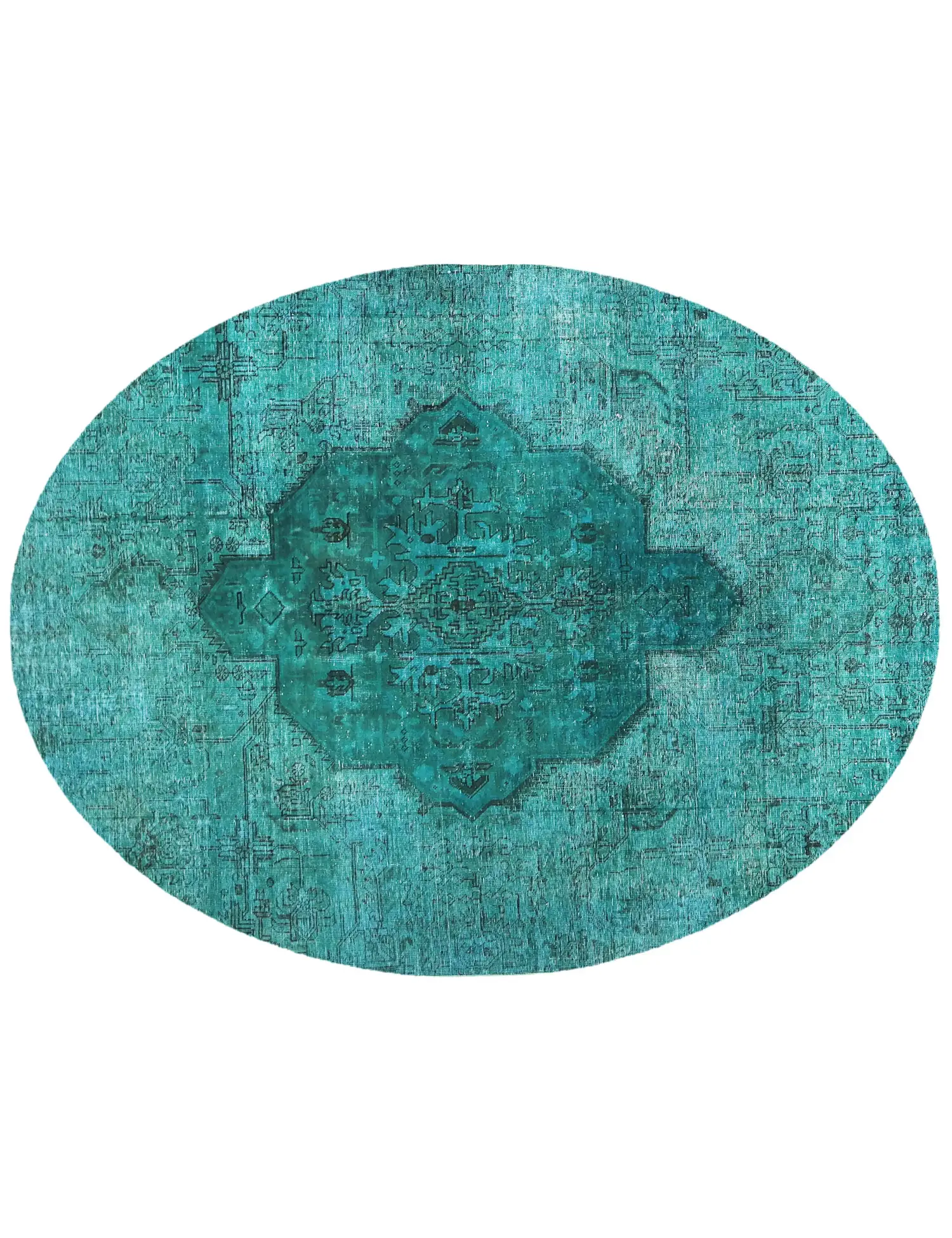 Türkis Persien Persischer Vintage Teppich 250 x 184 cm - Einzigartiger handgefertigter Teppich