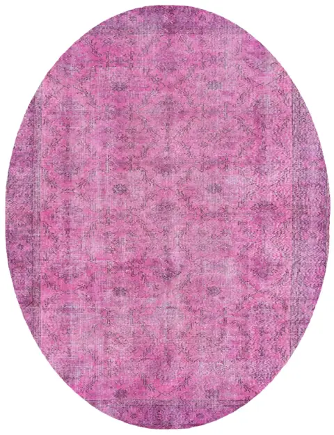 Rosa Turkiet vintage matta 285 x 167 cm