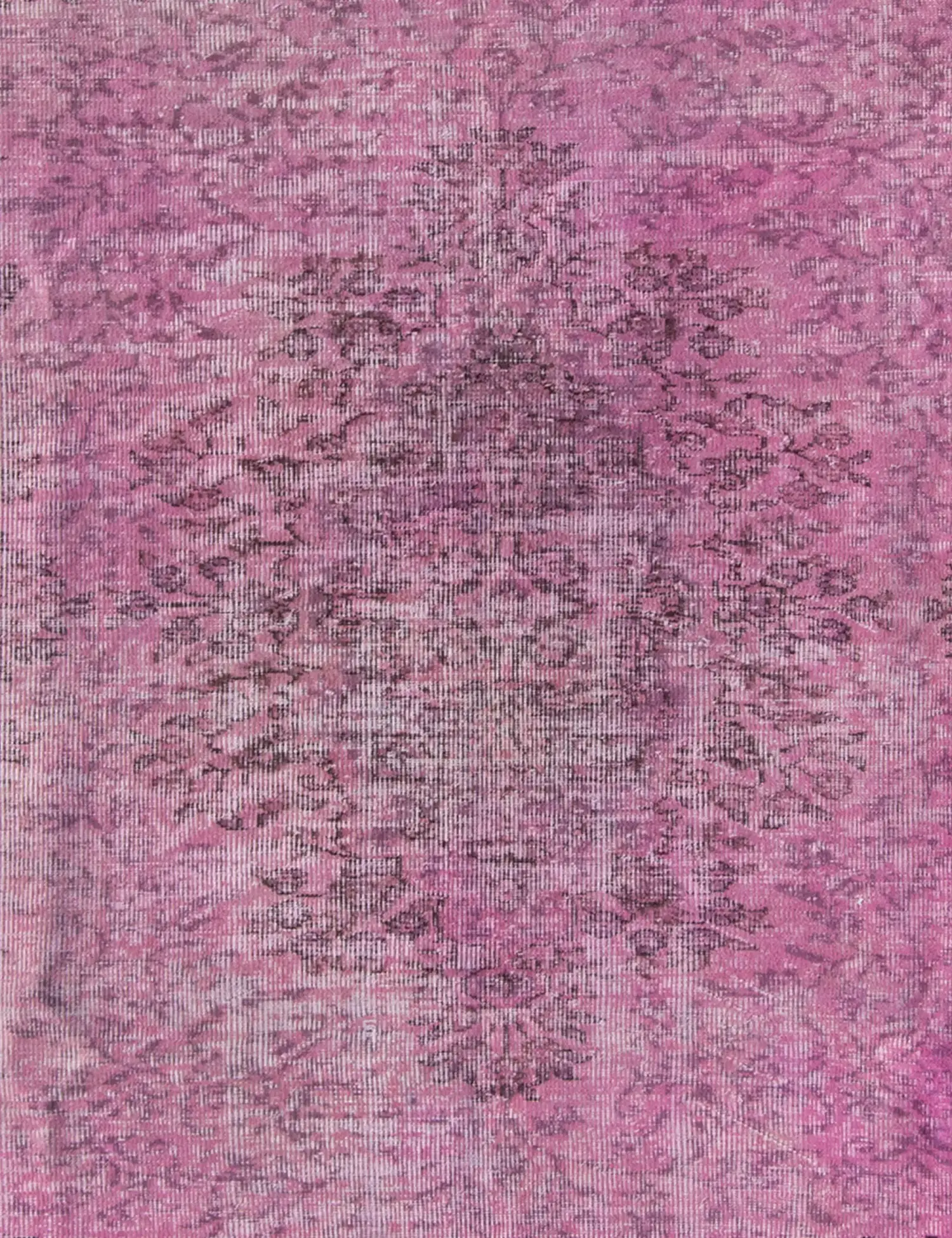 Rosa Türkei Vintage Teppich 255 x 162 cm - Einzigartiger handgefertigter Teppich