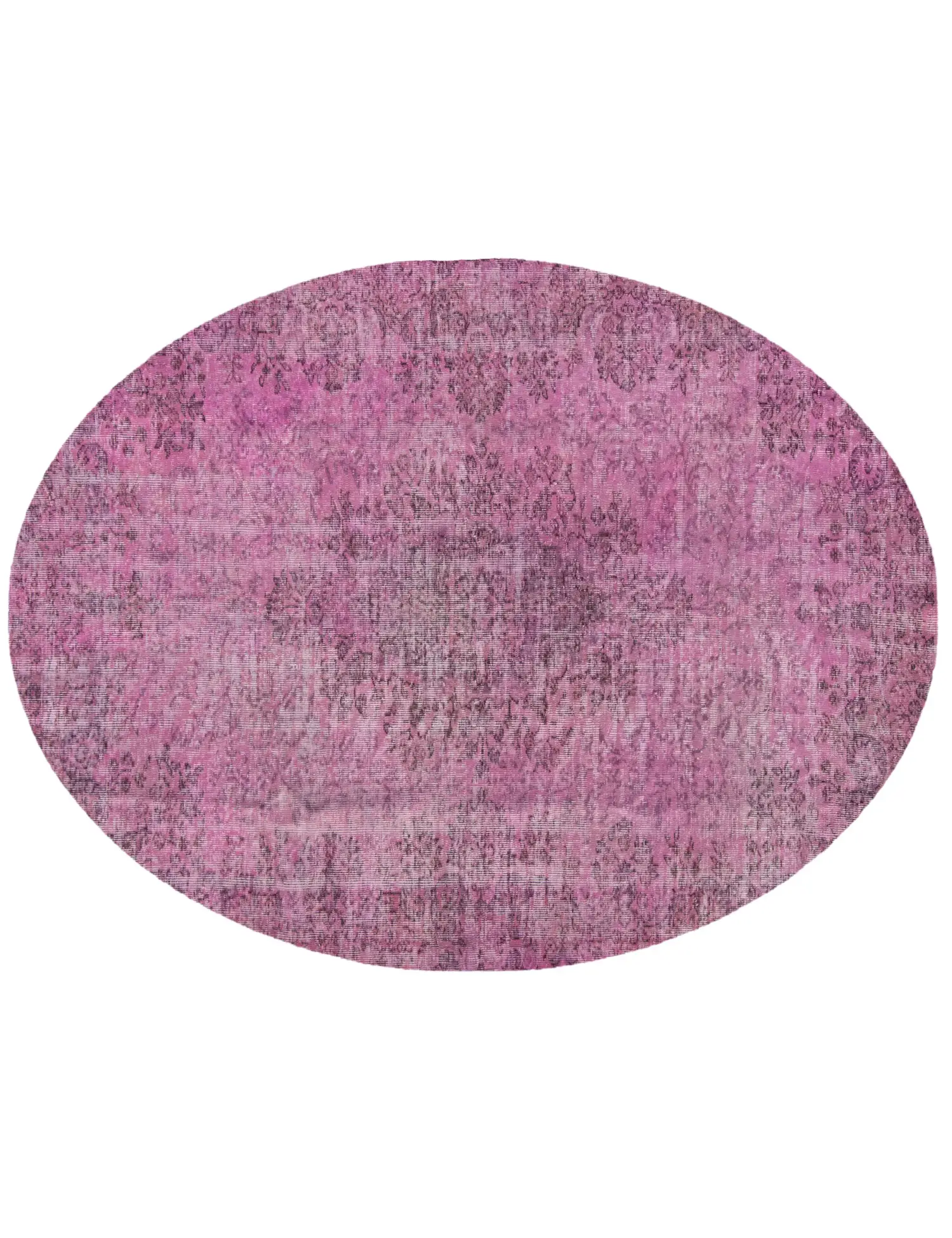 Rosa Türkei Vintage Teppich 255 x 162 cm - Einzigartiger handgefertigter Teppich