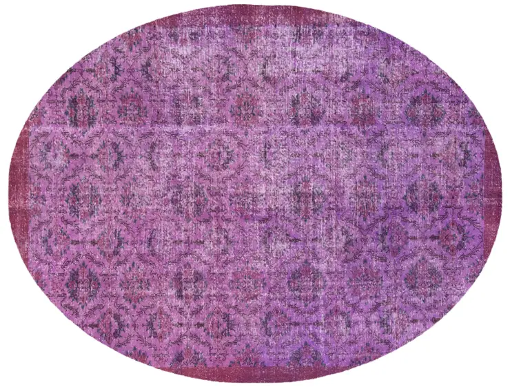 Lila Türkei Vintage Teppich 288 x 203 cm