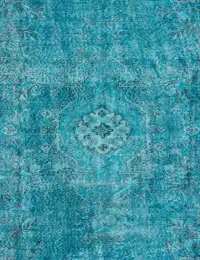 Türkis Türkei Vintage Teppich 291 x 168 cm - view 3
