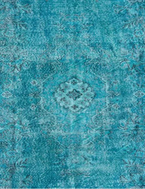 Turquesa Turquía Alfombra vintage 291 x 168 cm - view 3