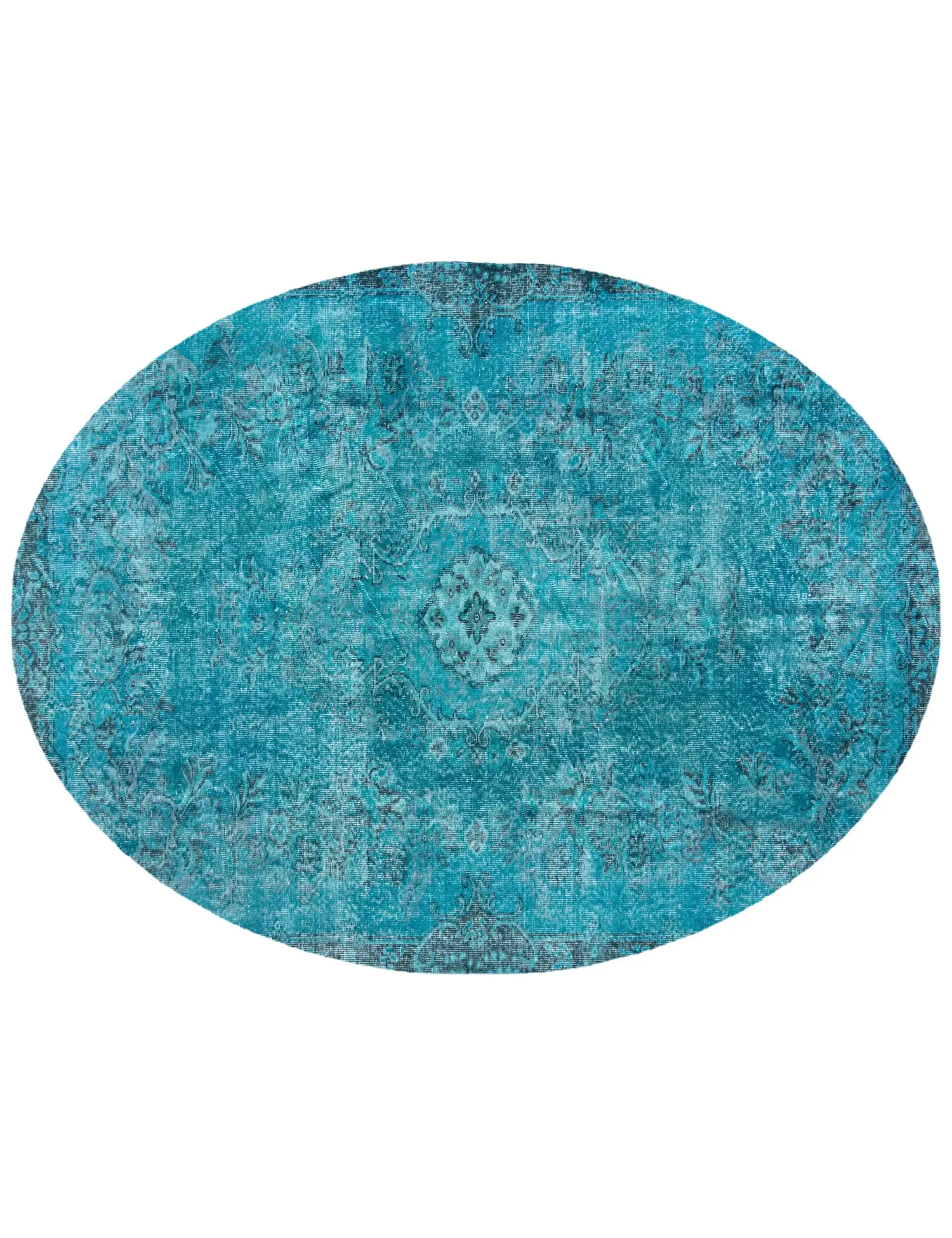 Türkis Türkei Vintage Teppich 291 x 168 cm - Einzigartiger handgefertigter Teppich