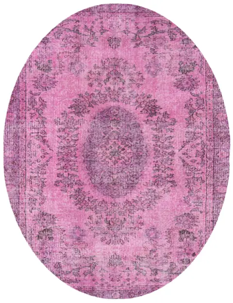 Rosa Turkiet vintage matta 277 x 163 cm