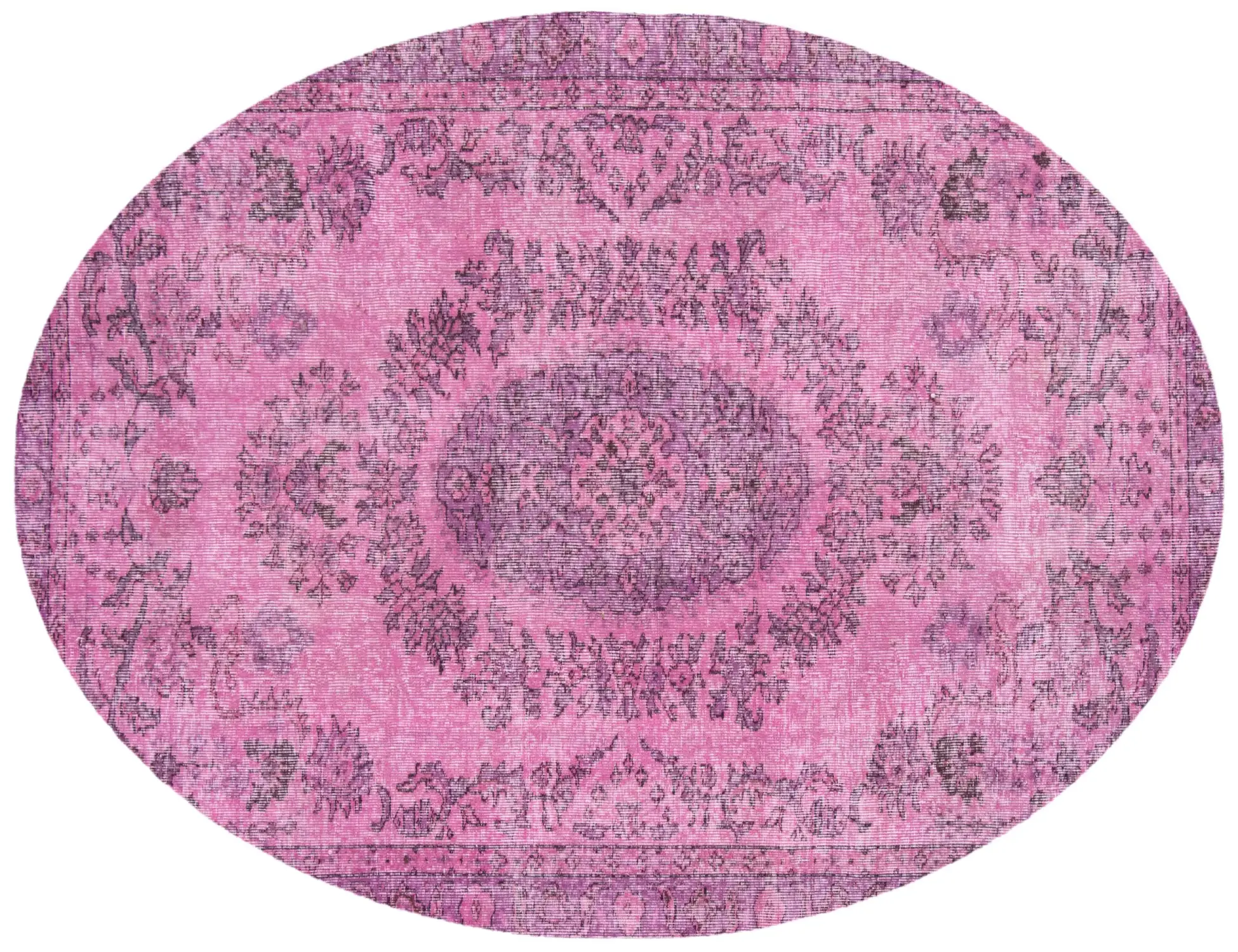 Rosa Türkei Vintage Teppich 277 x 163 cm
