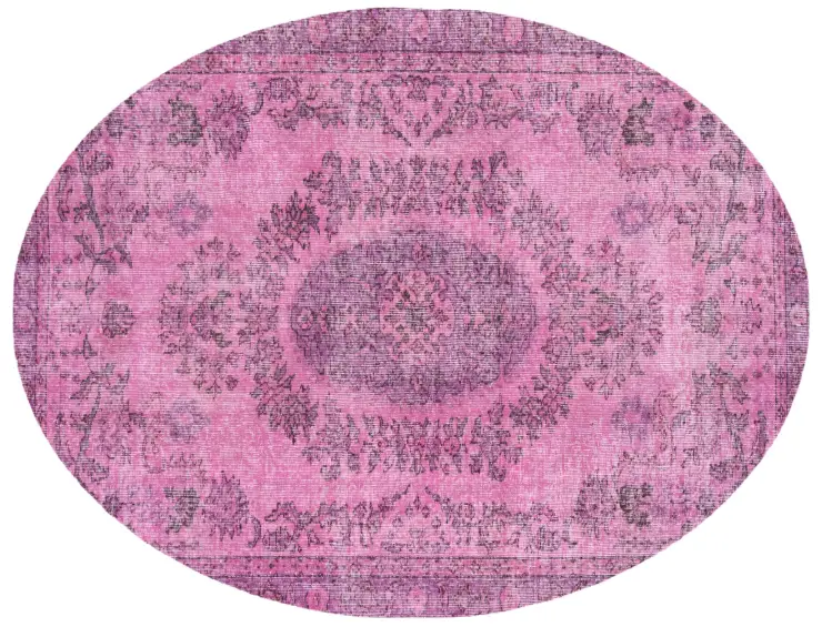 Rosa Türkei Vintage Teppich 277 x 163 cm