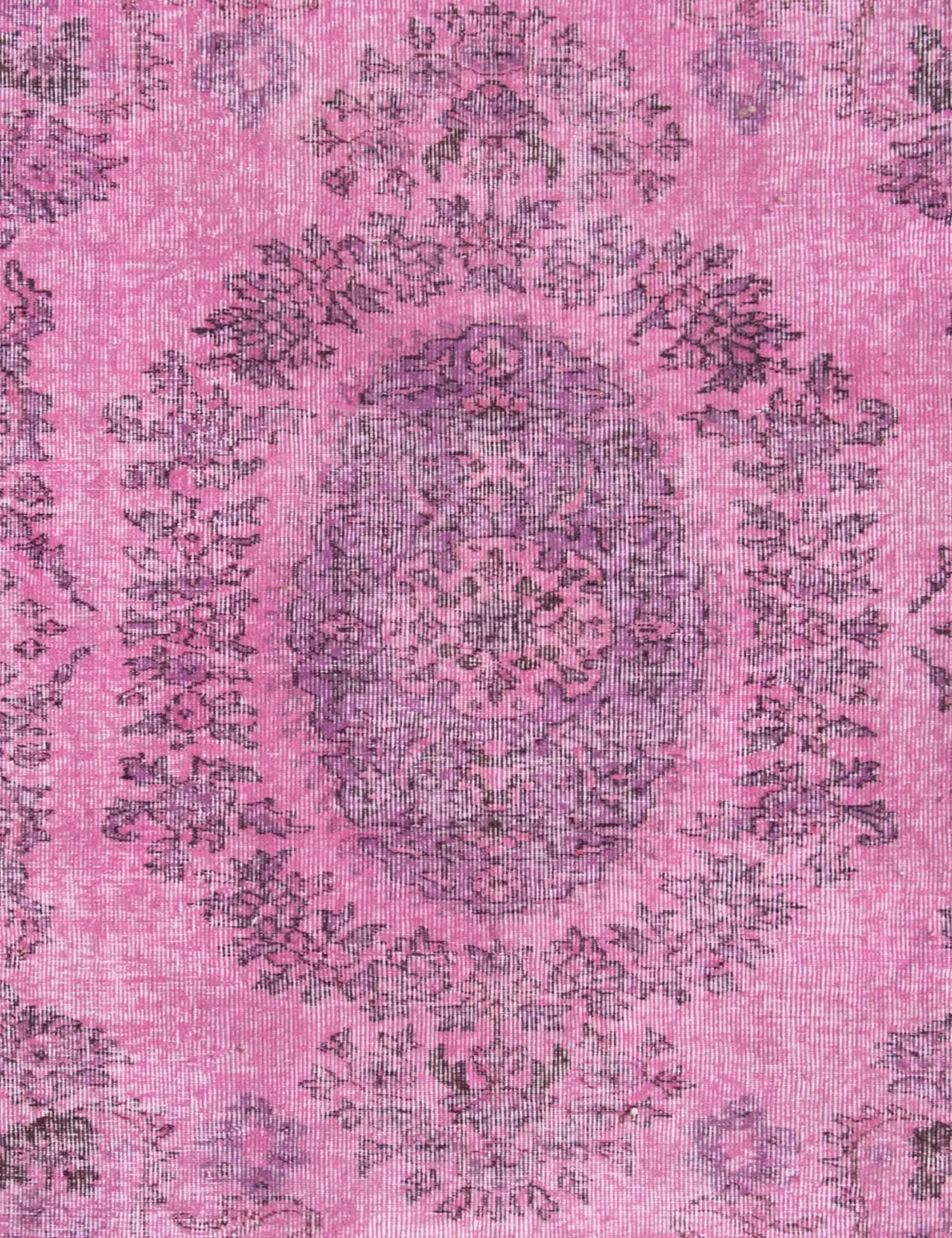 Rosa Türkei Vintage Teppich 277 x 163 cm - Einzigartiger handgefertigter Teppich