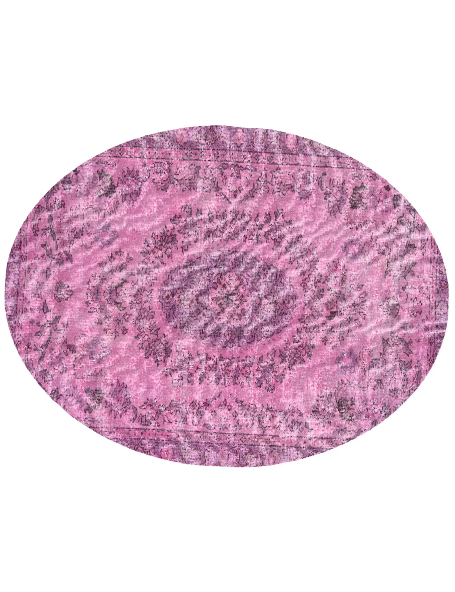 Rosa Türkei Vintage Teppich 277 x 163 cm - Einzigartiger handgefertigter Teppich
