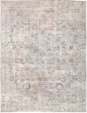 Beige Persien Persisk Vintagetæppe 314 x 212 cm