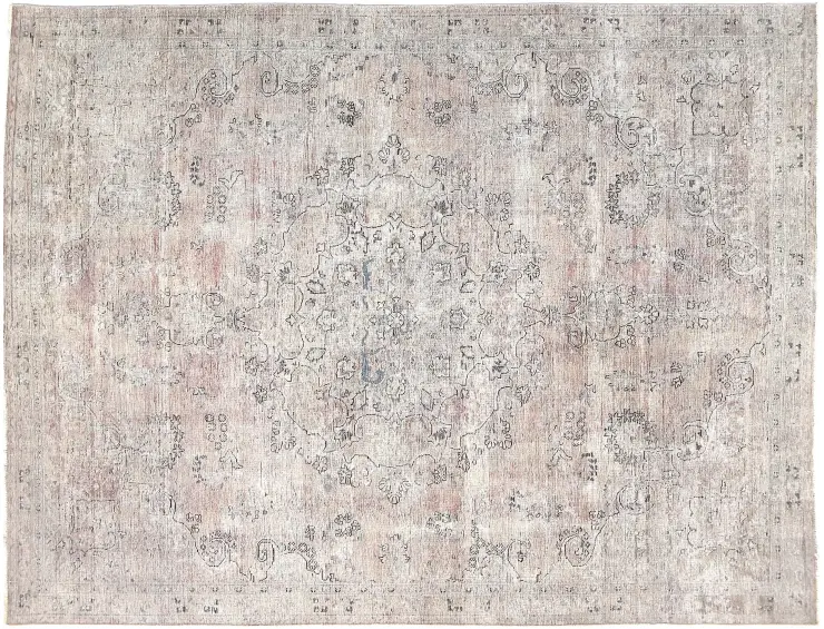Beige persia Persisk vintage teppe 314 x 212 cm