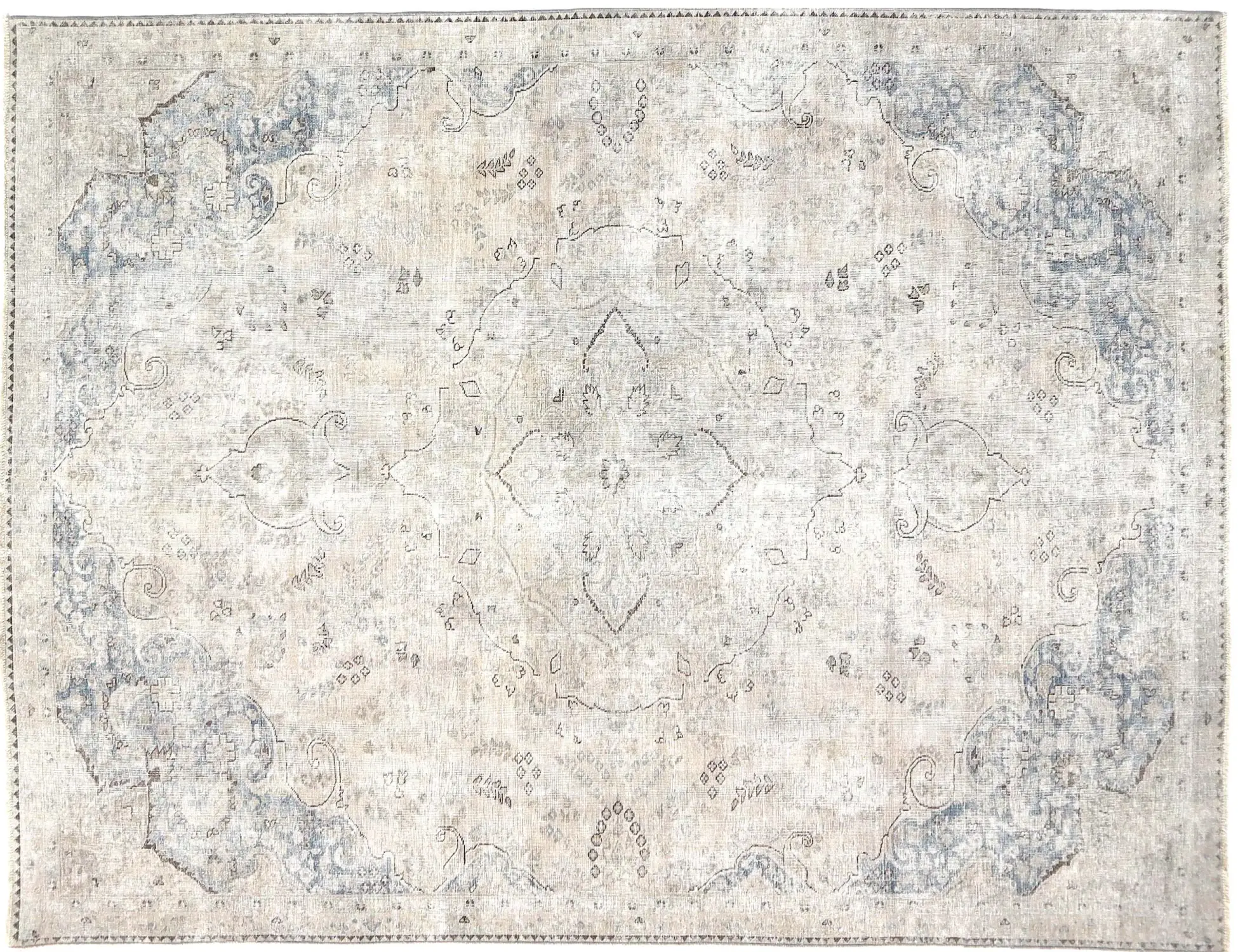 Beige Persa Alfombra persa vintage 310 x 217 cm - Alfombra única hecha a mano