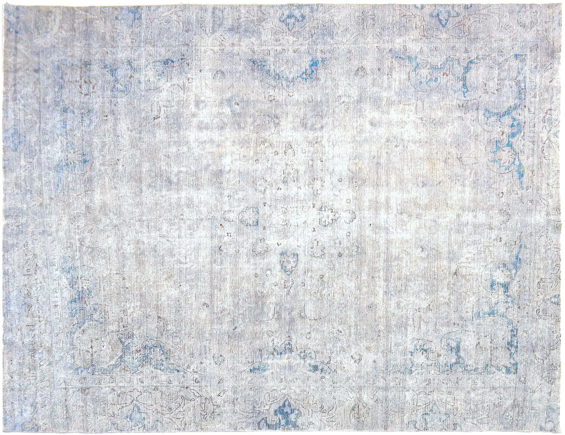 Grijs Perzië Perzisch Vintage Tapijt 340 x 265 cm - Uniek handgemaakt tapijt