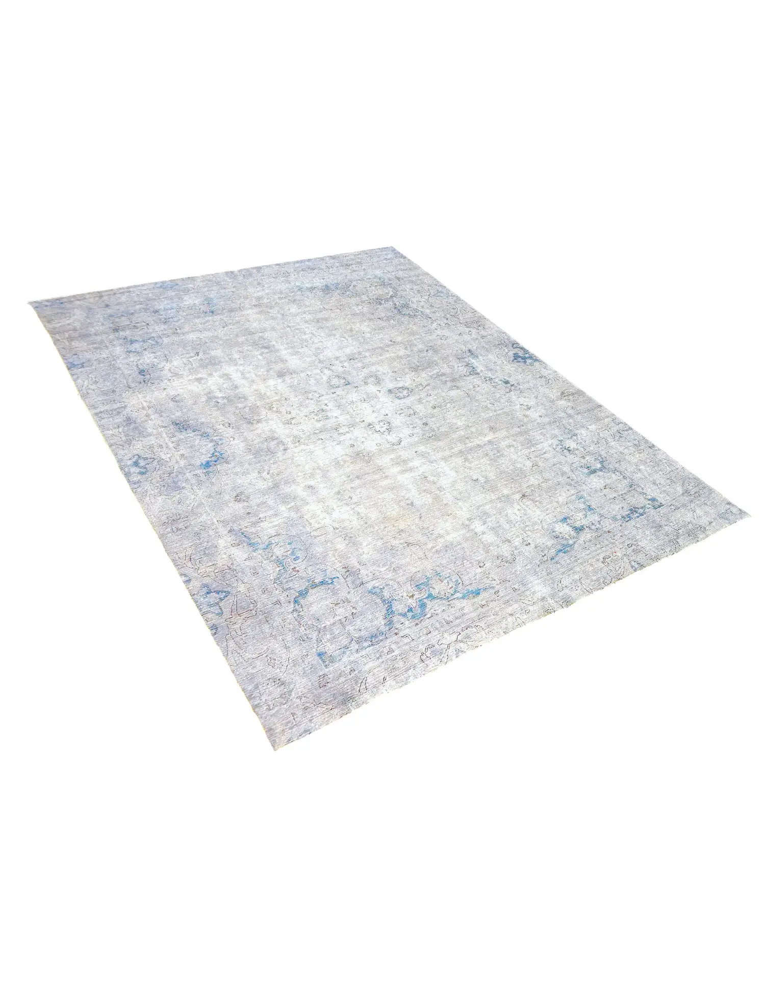 Grijs Perzië Perzisch Vintage Tapijt 340 x 265 cm - Uniek handgemaakt tapijt
